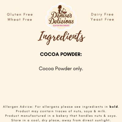 Gluten Free Cocoa Powder, Low-Fat 500g